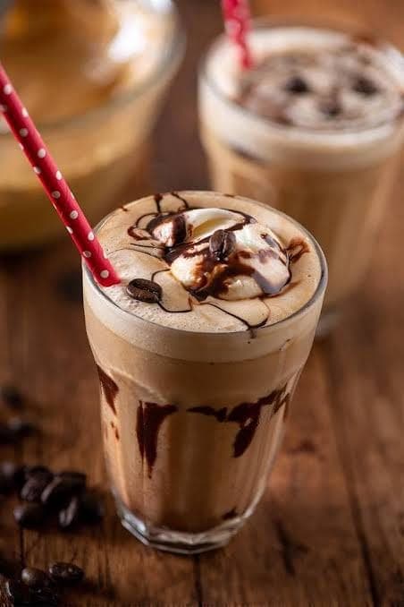 Cold cofee with icecream